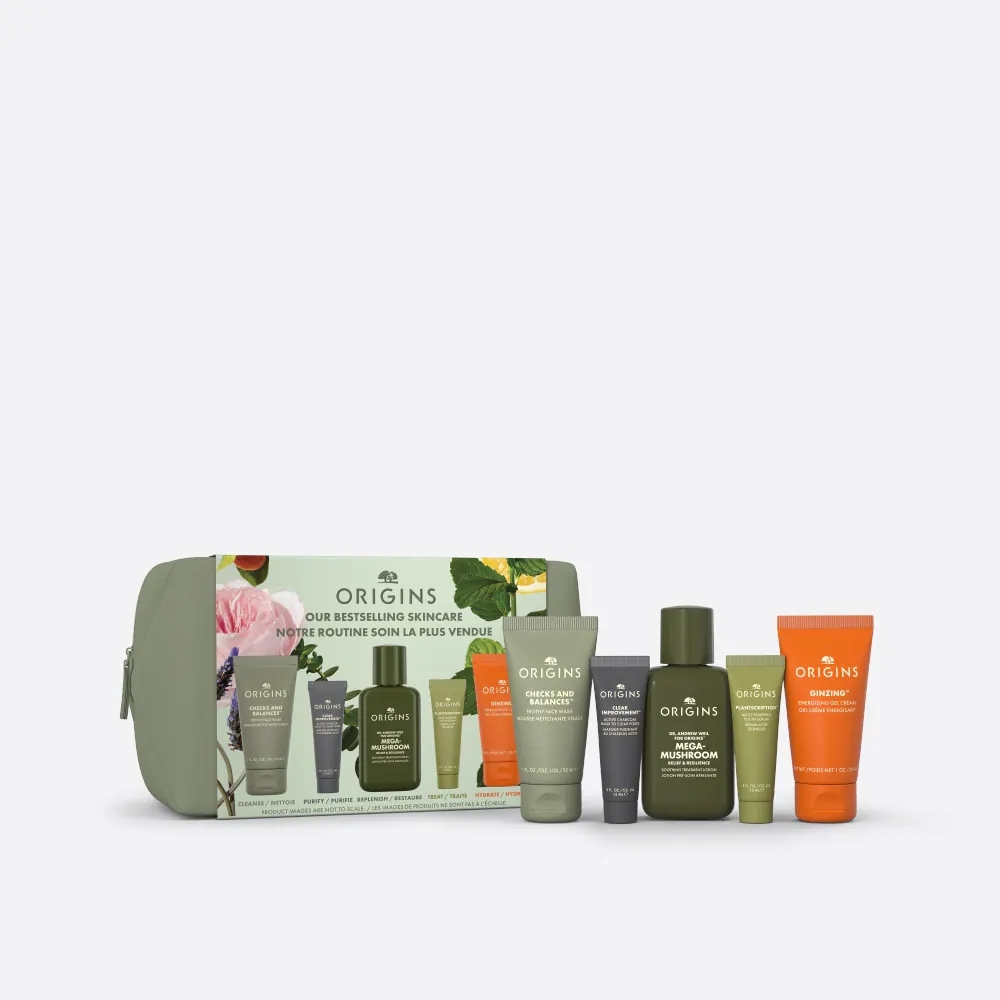 NWOT Origins Green and Orange Cleanser Set